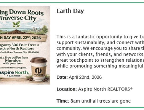 Earth Day, April 22 at Aspire North Realtors